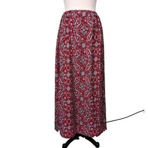 Earthbound Trading Co Boho Maxi Skirt Womens Sz XL Festival High Slit Flowy NWT